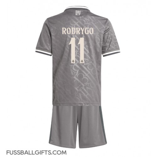 Real Madrid Rodrygo Goes #11 Fußballbekleidung 3rd trikot Kinder 2024-25 Kurzarm (+ kurze hosen)